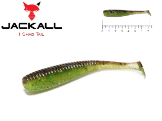 Силікон Jackall I Shad Tail 2.8" Green Pumpkin/Chart